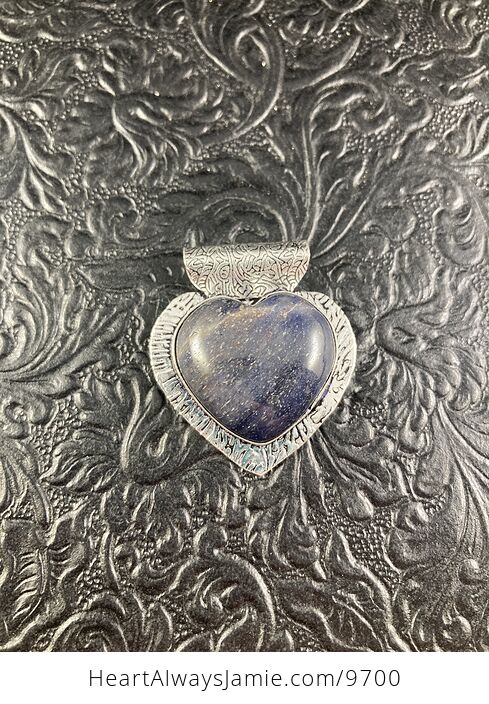 Iolite Heart Crystal Stone Jewelry Pendant - #R1gjtvLdKG4-4