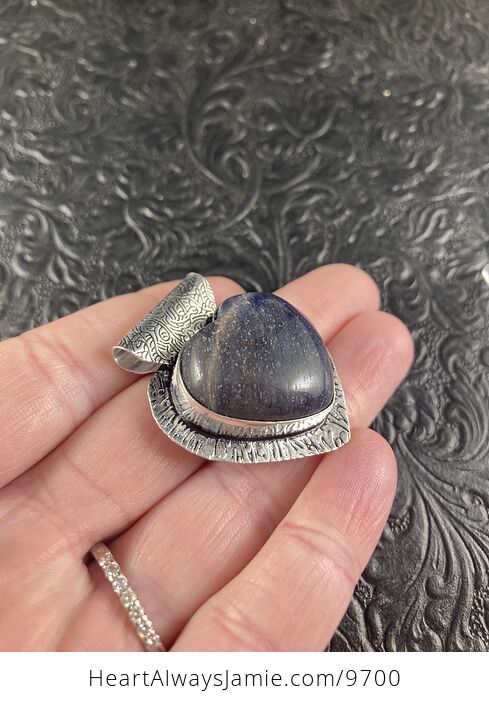 Iolite Heart Crystal Stone Jewelry Pendant - #R1gjtvLdKG4-2