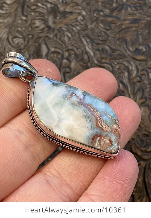 Iron Included Larimar Stone Jewelry Crystal Pendant - #F97vR6v9fN8-2