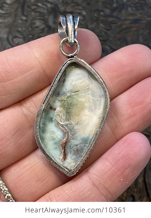 Iron Included Larimar Stone Jewelry Crystal Pendant - #F97vR6v9fN8-4