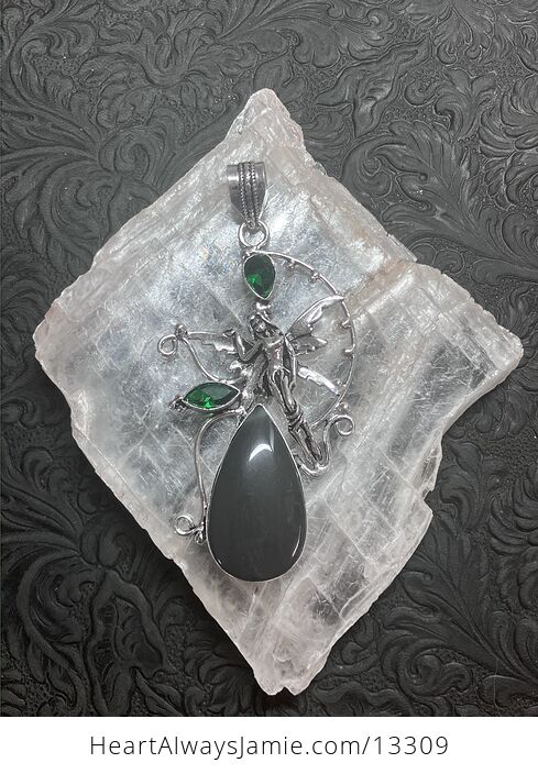 Jasper and Green Stone Fairy Crystal Jewelry Pendant - #ZrMY6gczfaY-5