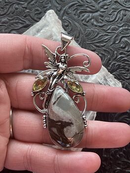 Jasper Fairy Pendant Stone Crystal Jewelry #Cc7BSSYp6Rc