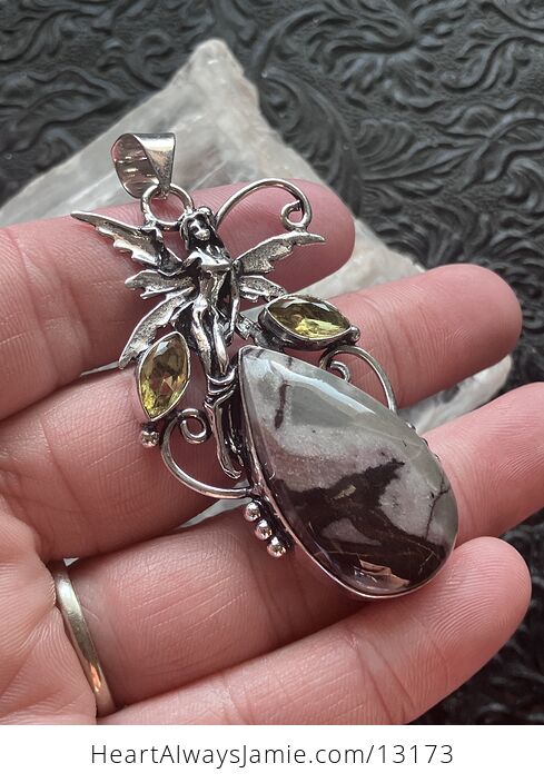 Jasper Fairy Pendant Stone Crystal Jewelry - #Cc7BSSYp6Rc-4