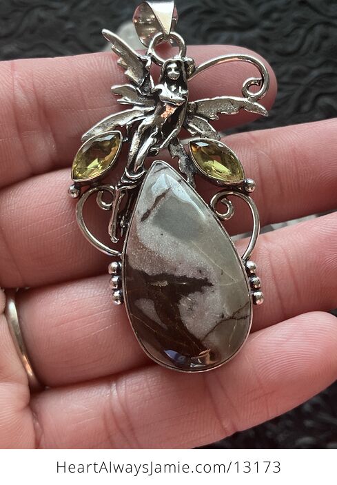 Jasper Fairy Pendant Stone Crystal Jewelry - #Cc7BSSYp6Rc-7