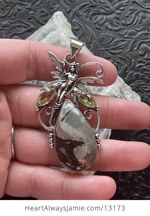 Jasper Fairy Pendant Stone Crystal Jewelry - #Cc7BSSYp6Rc-1