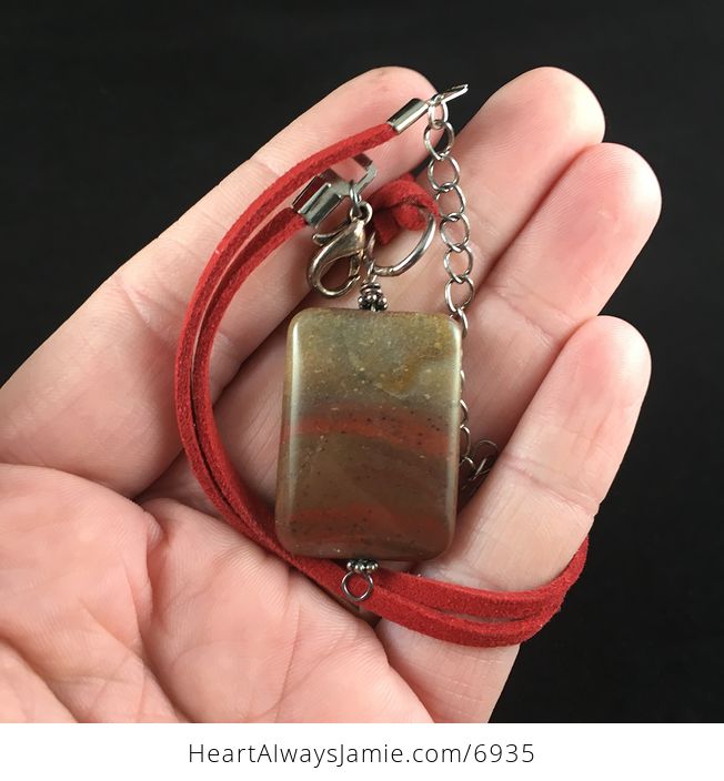 Jasper Stone Jewelry Pendant Necklace - #yGzAEYq5LR4-1
