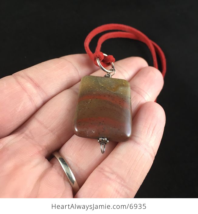 Jasper Stone Jewelry Pendant Necklace - #yGzAEYq5LR4-3