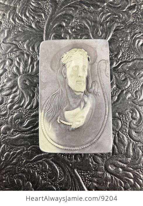 Jesus Carved Jasper Stone Pendant Cabochon Jewelry Mini Art Ornament - #xJULJJNOCyA-5