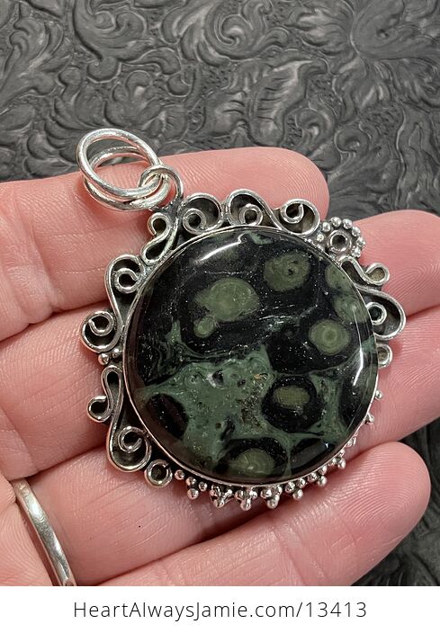 Kambaba Jasper Rhyolite Pendant - #yT8oMMqyR1M-2