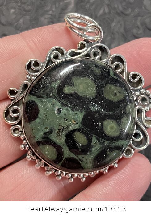 Kambaba Jasper Rhyolite Pendant - #yT8oMMqyR1M-5