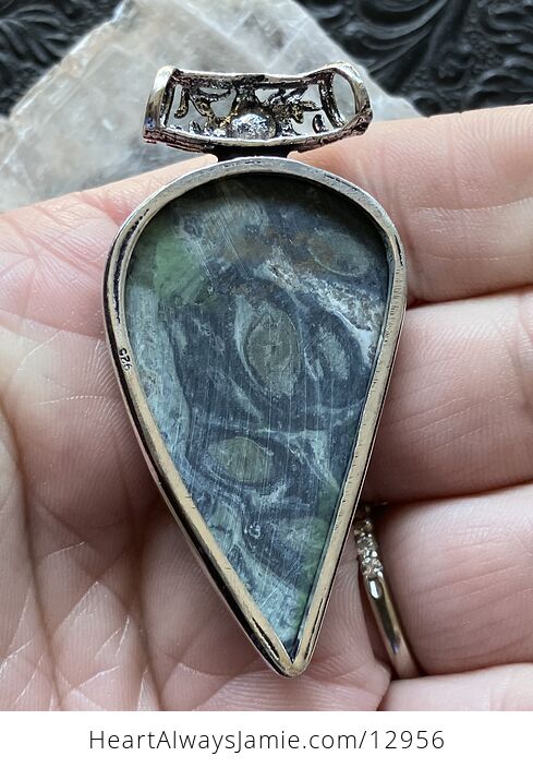 Kambaba Jasper Rhyolite Pendant Stone Crystal Jewelry - #2z7ONrNwjgE-7