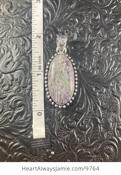Kammererite Green and Purple Crystal Stone Jewelry Pendant - #pot3HDzBHPs-4