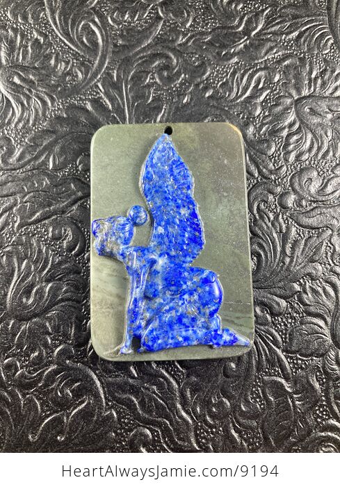 Kneeling Fairy Carved Stone Pendant Cabochon Jewelry Mini Art Ornament - #qZ0tvbLp3l4-5