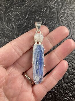 Kyanite and Moonstone Crystal Stone Jewelry Pendant #Yx6l2Fibr9A