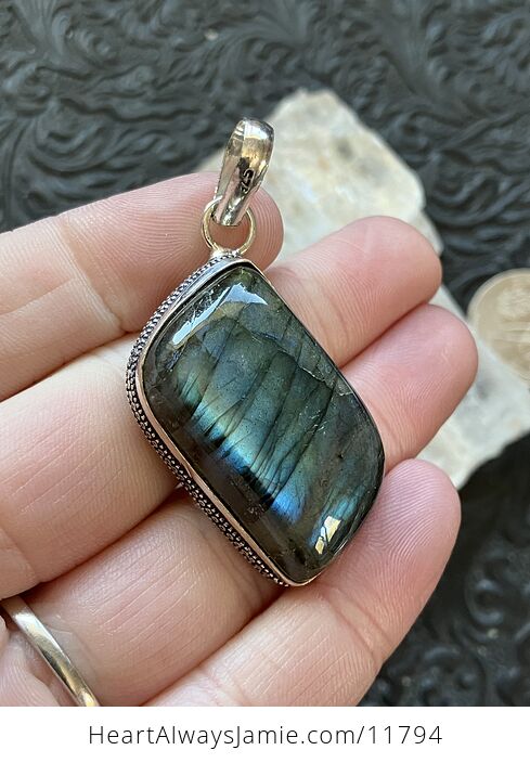 Labradorite Crystal Stone Jewelry Pendant - #32iT8Y09znk-4