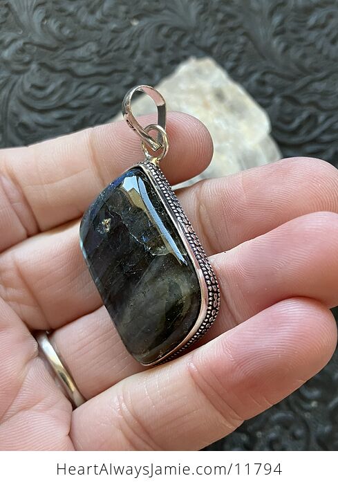 Labradorite Crystal Stone Jewelry Pendant - #32iT8Y09znk-5