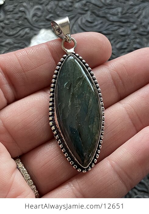 Labradorite Crystal Stone Jewelry Pendant - #Q1B8JrJMdBQ-2