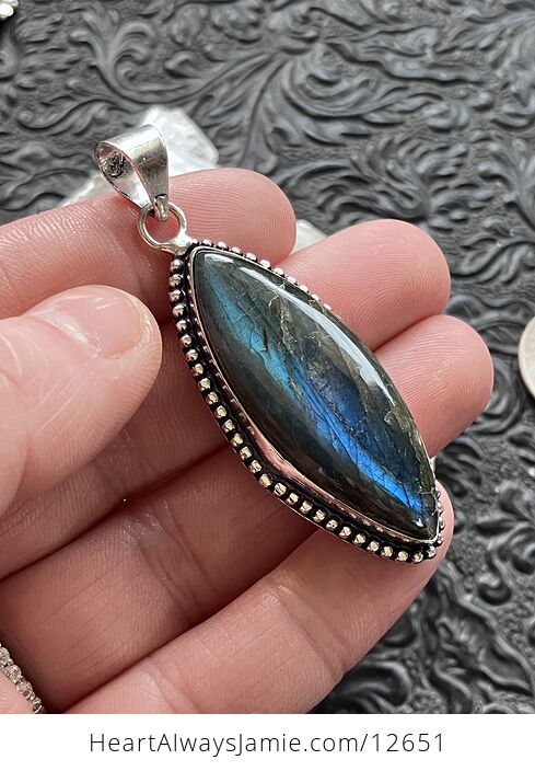 Labradorite Crystal Stone Jewelry Pendant - #Q1B8JrJMdBQ-4