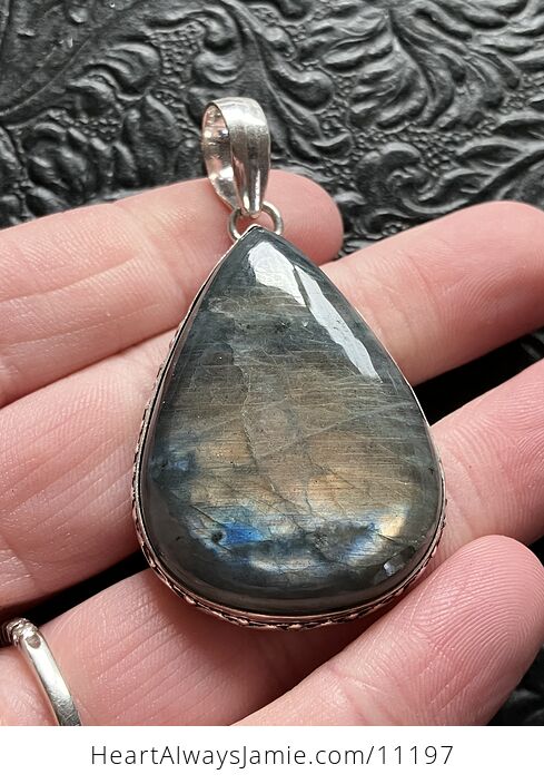 Labradorite Crystal Stone Jewelry Pendant - #oMbVESpAsV4-2