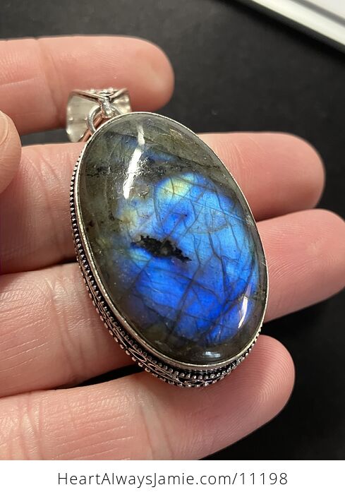 Labradorite Crystal Stone Jewelry Pendant - #wgUmeqwEhZM-10