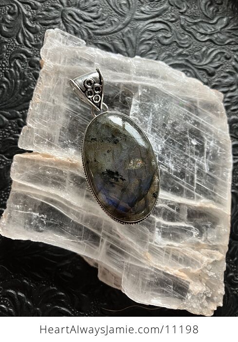 Labradorite Crystal Stone Jewelry Pendant - #wgUmeqwEhZM-14