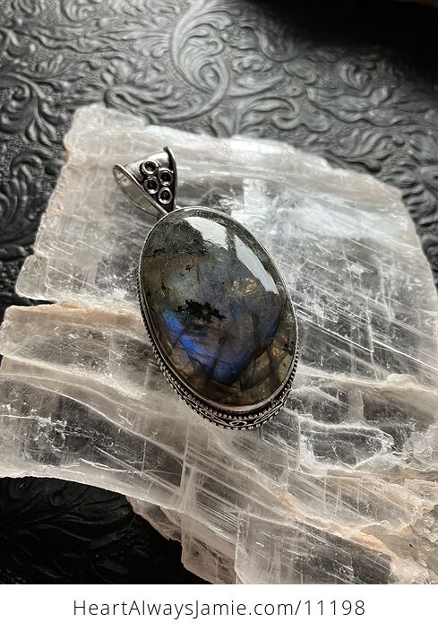 Labradorite Crystal Stone Jewelry Pendant - #wgUmeqwEhZM-13
