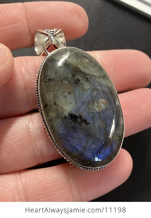 Labradorite Crystal Stone Jewelry Pendant - #wgUmeqwEhZM-9