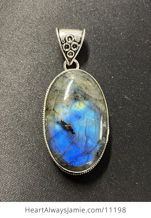 Labradorite Crystal Stone Jewelry Pendant - #wgUmeqwEhZM-12