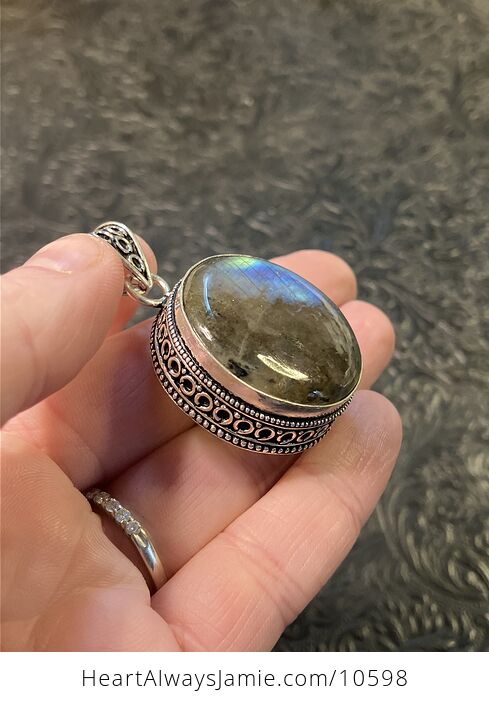 Labradorite Crystal Stone Pendant Jewelry - #IjiYZM9pvBA-5