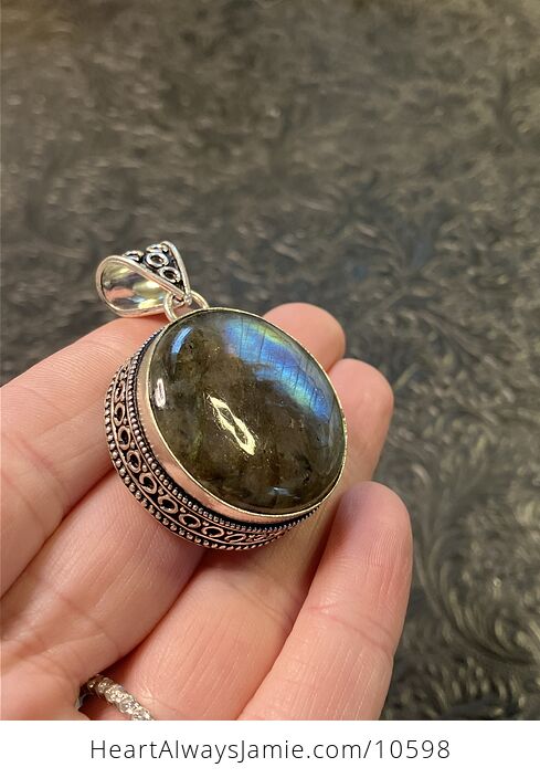 Labradorite Crystal Stone Pendant Jewelry - #IjiYZM9pvBA-11