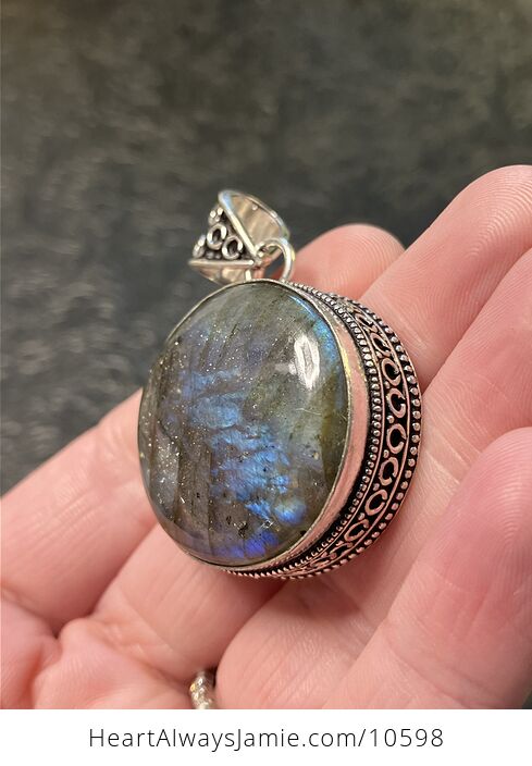 Labradorite Crystal Stone Pendant Jewelry - #IjiYZM9pvBA-8