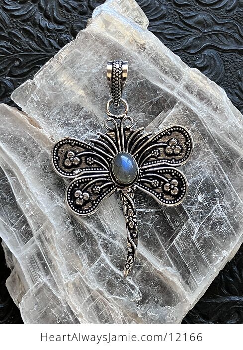 Labradorite Dragonfly Handcrafted Stone Jewelry Crystal Pendant - #zfqbvvx7u4g-6