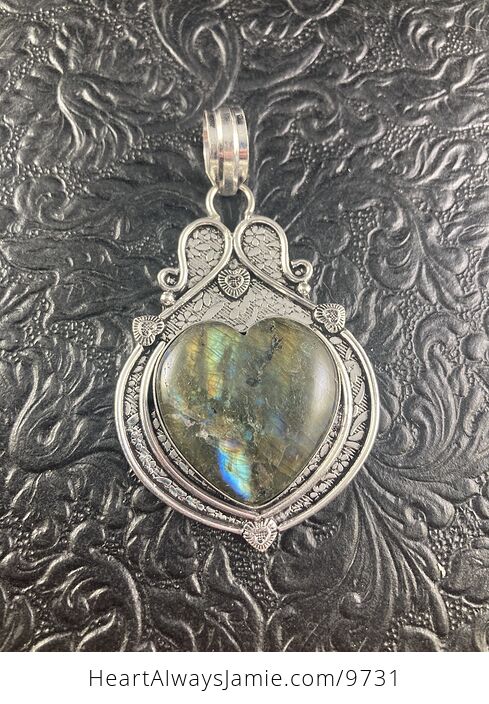 Labradorite Heart Crystal Stone Jewelry Pendant - #buAvyDT6ea0-4