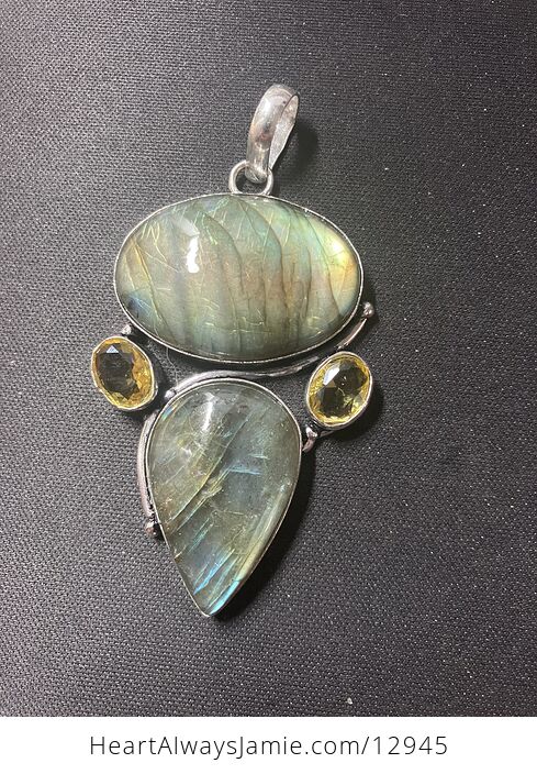 Labradorite Pendant Crystal Stone Jewelry - #Lvptis0DWMw-3