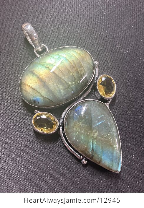 Labradorite Pendant Crystal Stone Jewelry - #Lvptis0DWMw-6