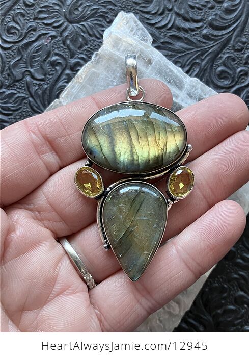 Labradorite Pendant Crystal Stone Jewelry - #Lvptis0DWMw-1