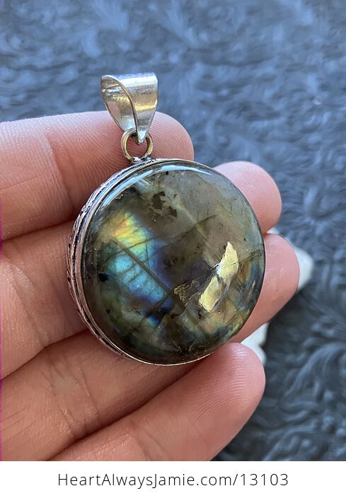 Labradorite Pendant Crystal Stone Jewelry - #eyZ9pQL4V1I-4