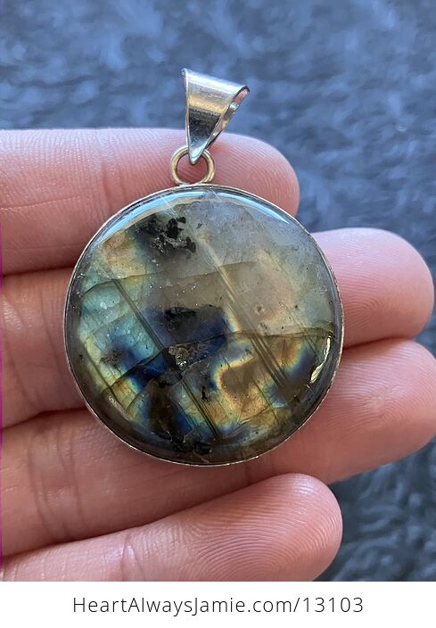 Labradorite Pendant Crystal Stone Jewelry - #eyZ9pQL4V1I-2