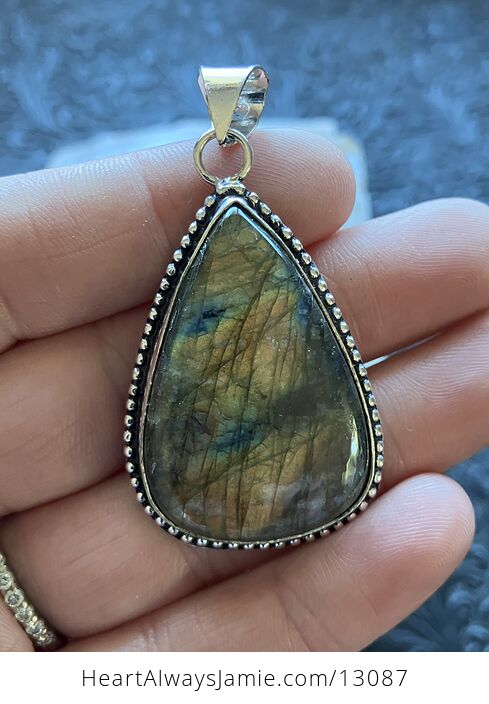 Labradorite Pendant Crystal Stone Jewelry - #qUEJmxX11DY-4