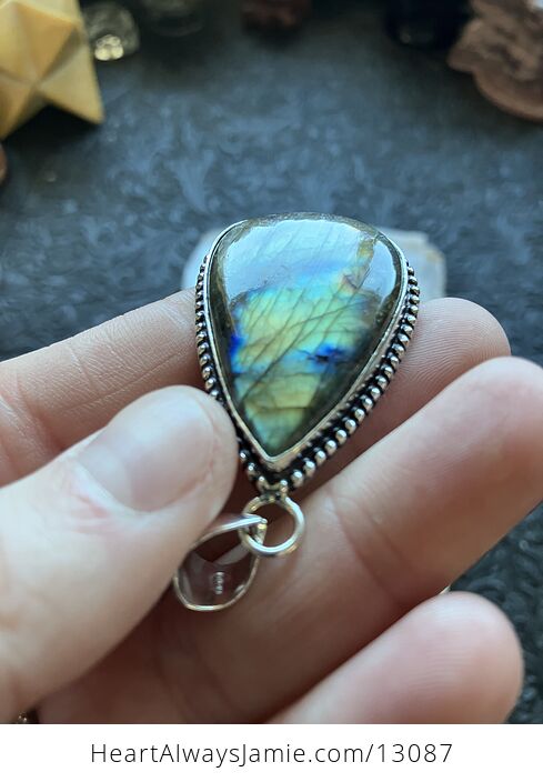 Labradorite Pendant Crystal Stone Jewelry - #qUEJmxX11DY-13