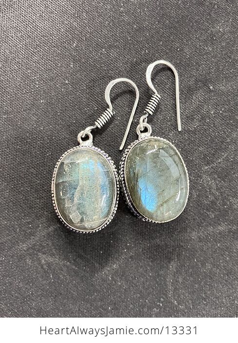 Labradorite Stone Crystal Jewelry Earrings - #Ngwxj0h4y00-14