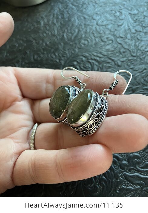 Labradorite Stone Crystal Jewelry Earrings - #uLbMmAmB378-6