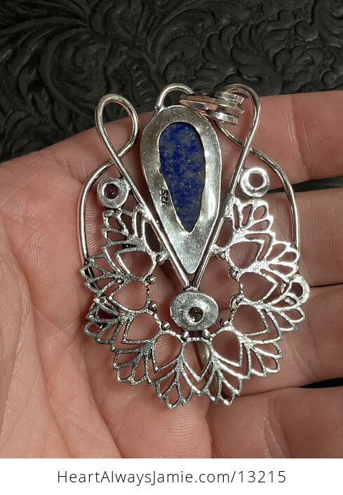 Lapis Lazuli and Amethyst Bohemian Styled Mandala Pendant Stone Crystal Jewelry - #3xXSVQVKY5g-4