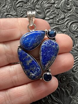 Lapis Lazuli and Blue Gems Crystal Stone Jewelry Pendant #37Go1TsYDlM