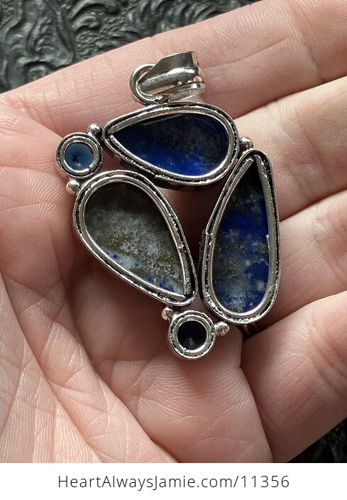 Lapis Lazuli and Blue Gems Crystal Stone Jewelry Pendant - #37Go1TsYDlM-4