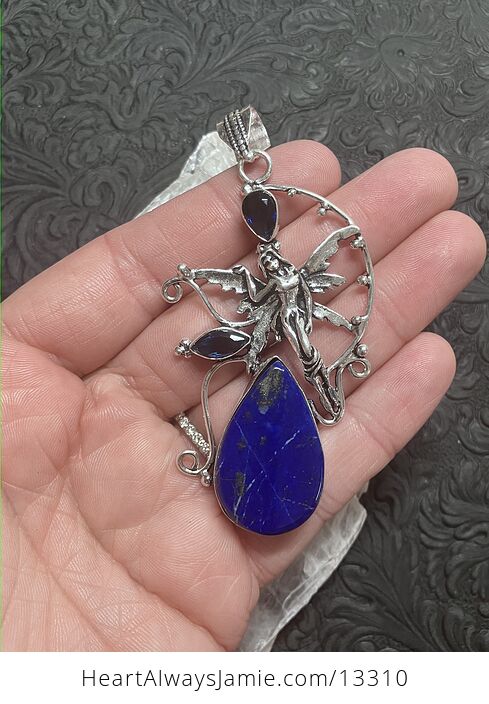 Lapis Lazuli and Blue Stone Fairy Crystal Jewelry Pendant - #66pyfLv6HfU-2