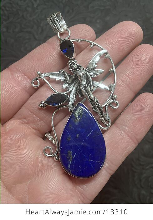 Lapis Lazuli and Blue Stone Fairy Crystal Jewelry Pendant - #66pyfLv6HfU-1