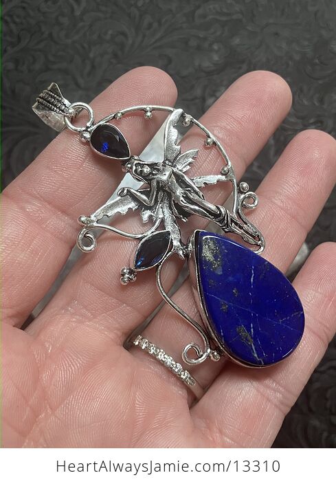 Lapis Lazuli and Blue Stone Fairy Crystal Jewelry Pendant - #66pyfLv6HfU-3