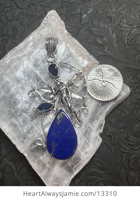 Lapis Lazuli and Blue Stone Fairy Crystal Jewelry Pendant - #66pyfLv6HfU-7