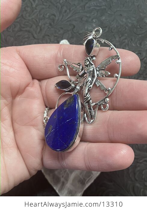 Lapis Lazuli and Blue Stone Fairy Crystal Jewelry Pendant - #66pyfLv6HfU-4